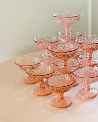 Pink Diamond Champagne Coupes (1940)