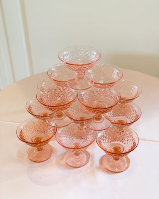 Pink Diamond Champagne Coupes (1940)