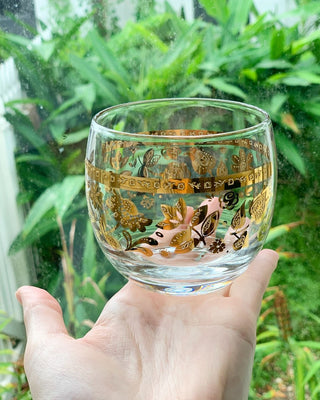 22kt Floral Medley Lowball Glasses (1950)