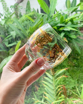 22kt Floral Medley Lowball Glasses (1950)