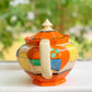 Picasso Melon Athens-Shaped Teapot by Clarice Cliff