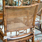 Faux Bamboo & Cane Dining Chairs, Set of 4 (1970)