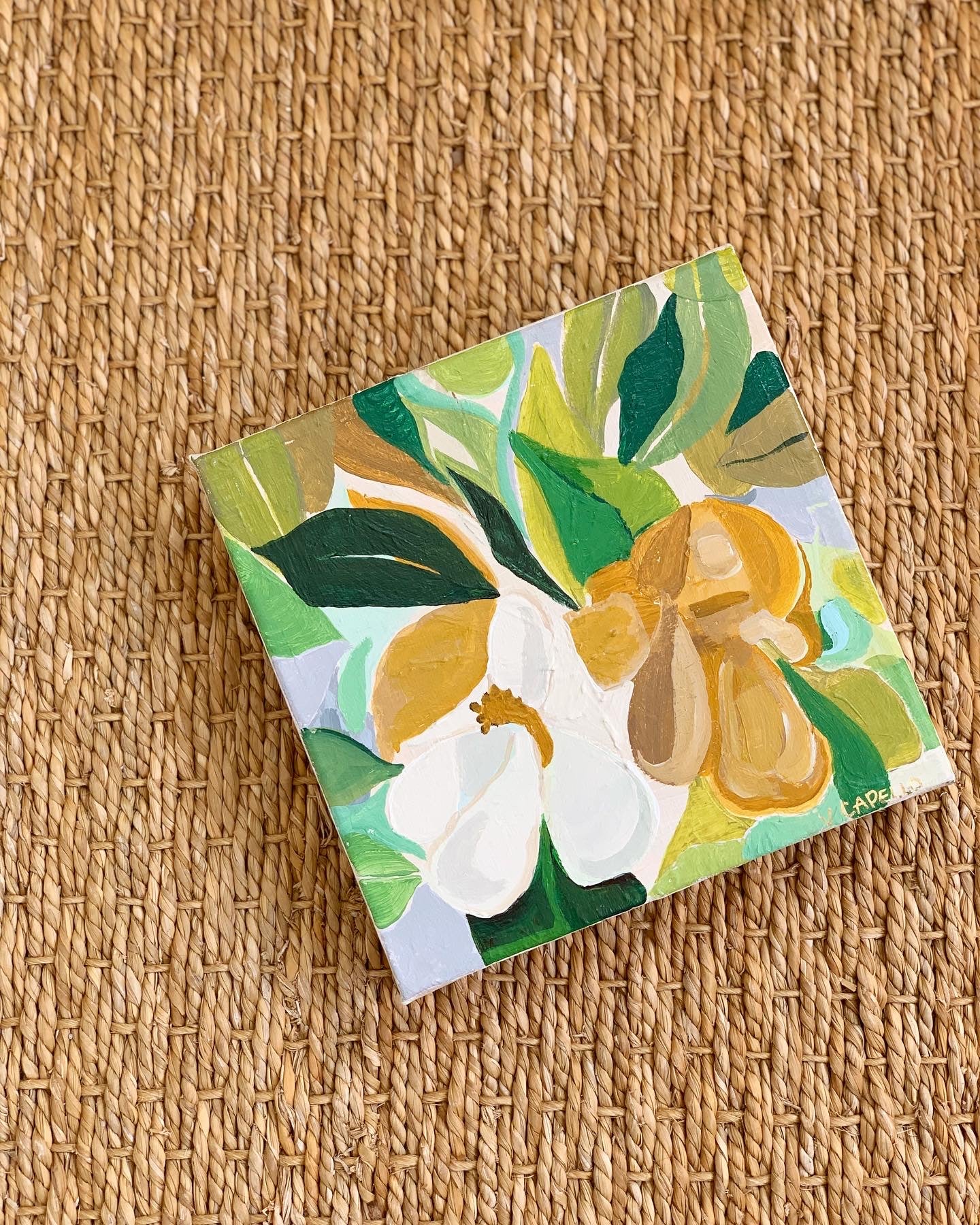 “Magnolia Acrylic Original Art, Part II” by Victoria C. Designs