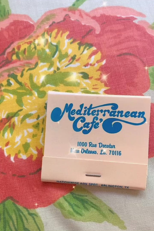 Mediterranean Café Matchbook ~ New Orleans, Louisiana