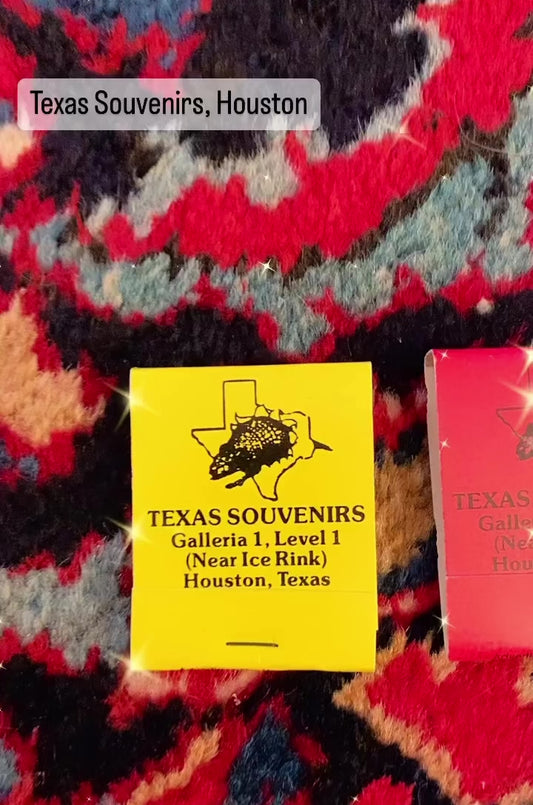 Texas Souvenirs Matchbook ~ Houston, Texas