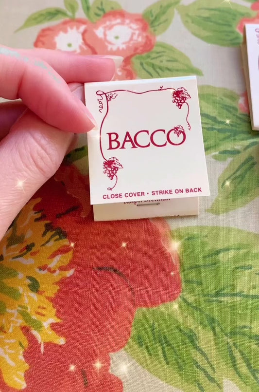 Bacco Matchbook ~ New Orleans, Louisiana