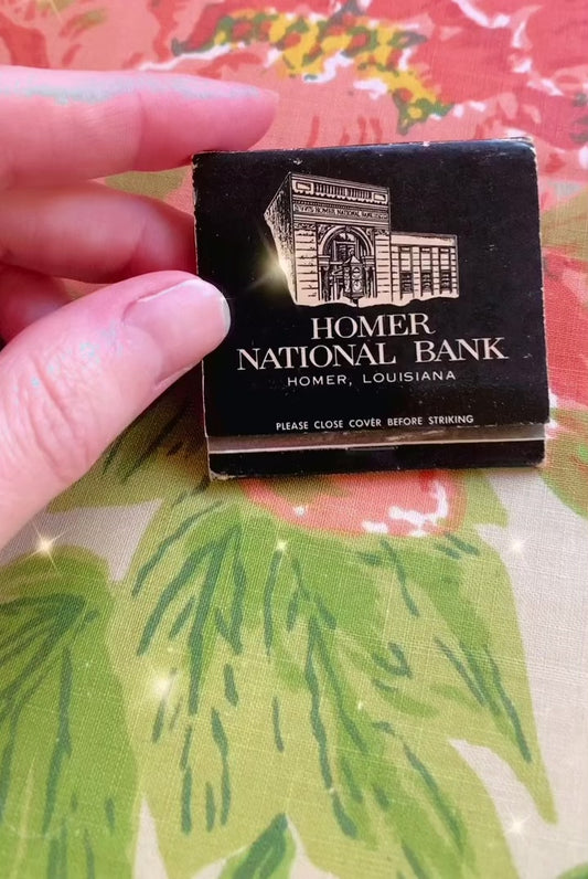 Homer National Bank Matchbook ~ Homer, Louisiana