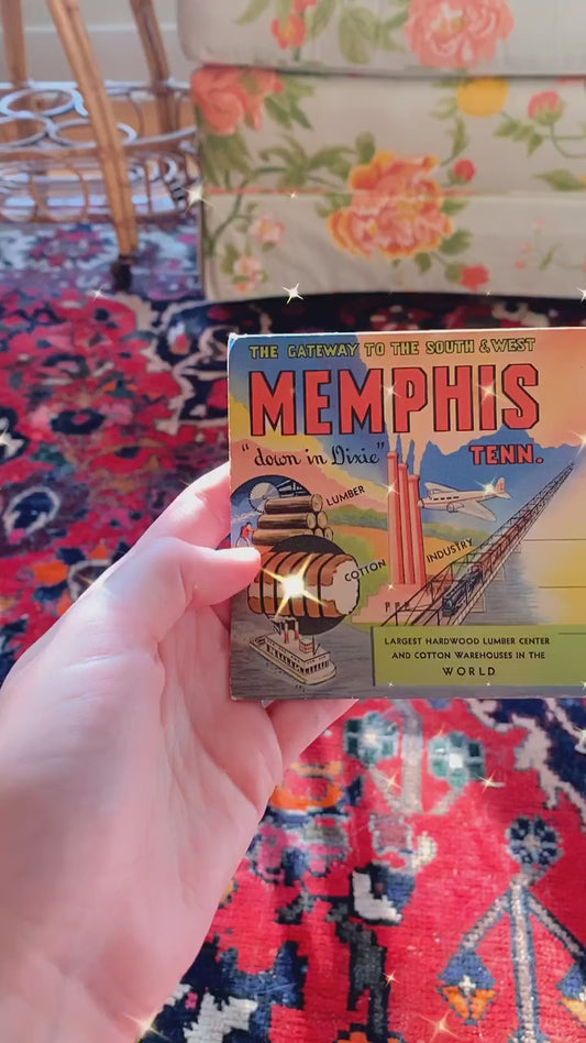 Memphis, Tennessee Postcard Folio Book (1940)
