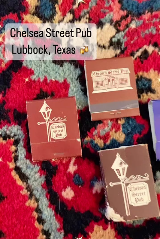 Chelsea Street Pub Matchbook ~ Lubbock, Texas