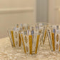 Gold & White Scroll Double Old-Fashioned Glasses (Set of 7)