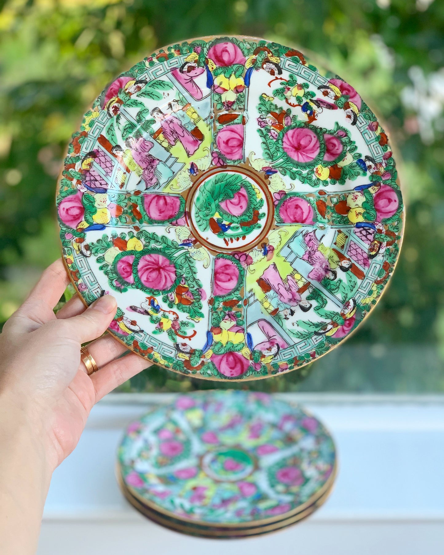 Famille Rose Lunch Plates (Set of 4)