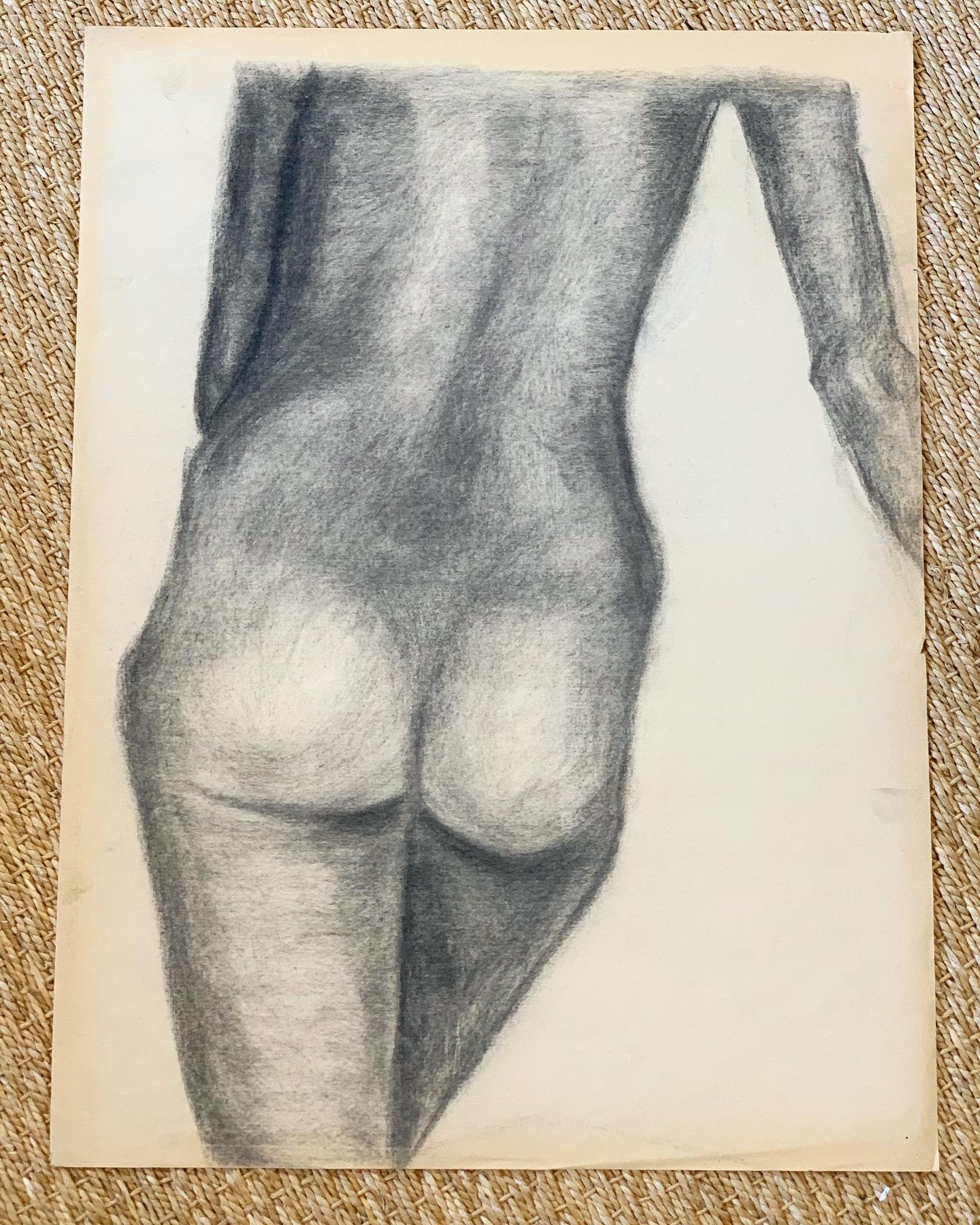 "Back of Female Nude Study #2" by Curtis