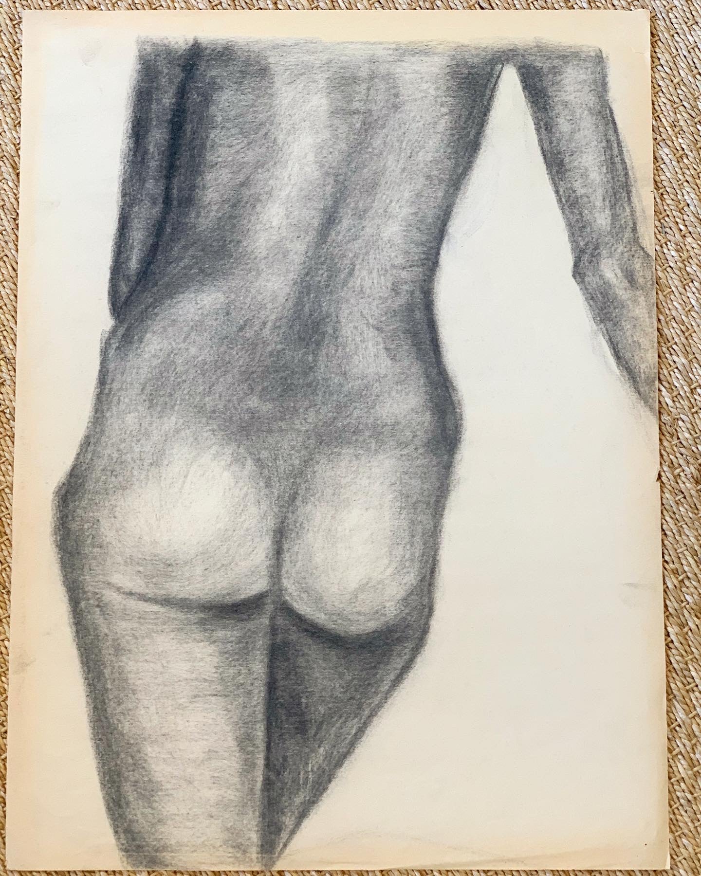 "Back of Female Nude Study #2" by Curtis