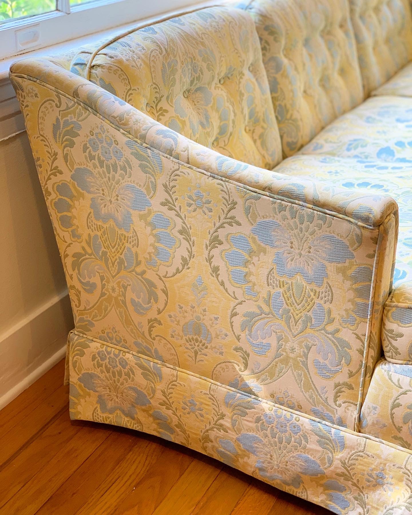 1970s Soft Blue Butterfly Sofa