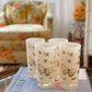 1970s Frosted Gold Butterfly Highball Glasses (Set of 4)
