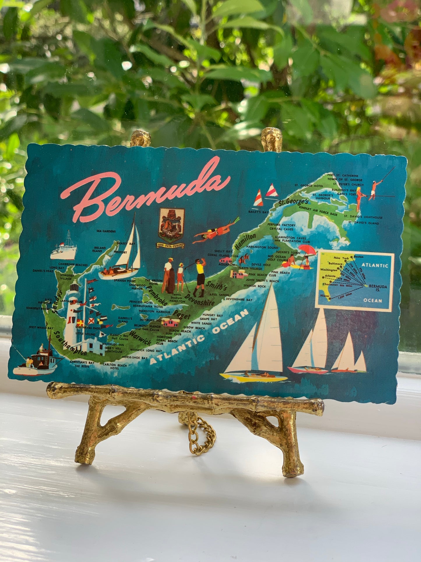 Pair of Vintage Bermuda Postcards
